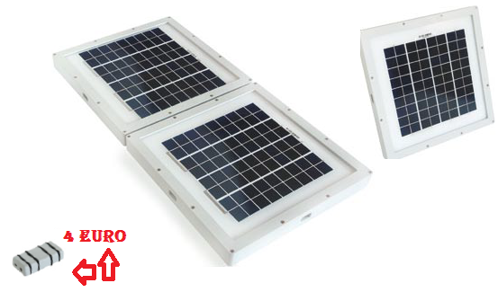 camper Fotovoltaico Moduli  Pannello componibile MONO 10W